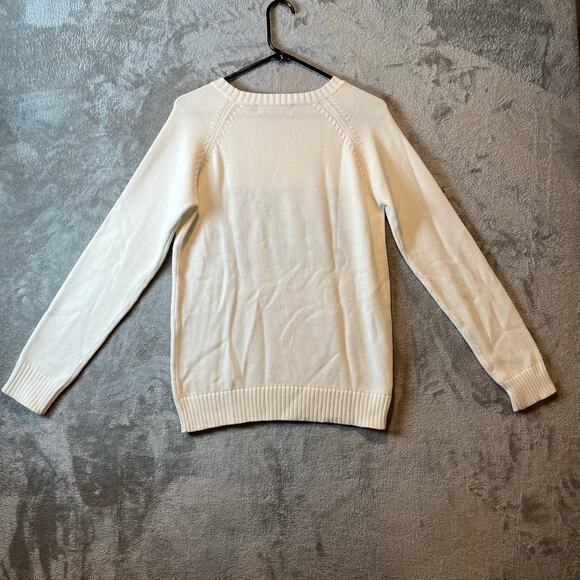 Ellsworth &‎ Ivey Blond Genius Crew Neck Sweater Cream Small Nantucket Preppy - Picture 3 of 5